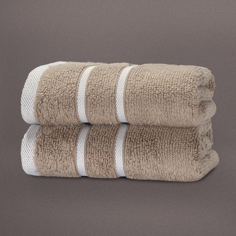 Buy Beige Oh-so-soft Hand Towel (Set of Two) Hand & Face Towels from Vaaree