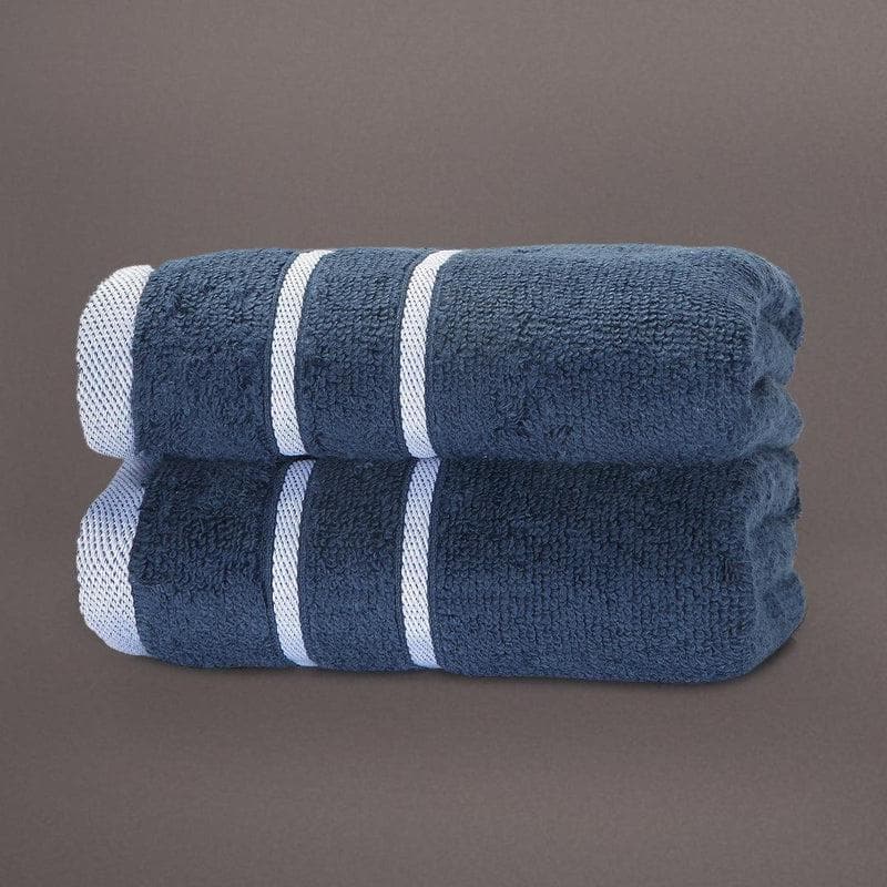 Buy Blue Oh-so-soft Hand Towel (Set of Two) Hand & Face Towels from Vaaree