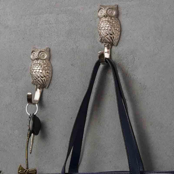 Hooks & Key Holders - Wise Owls Wall Hook - Set Of Two