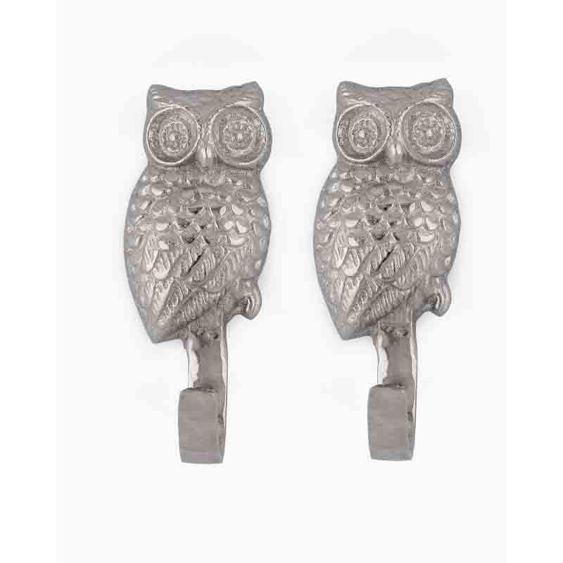 Buy Wise Owls Wall Hook - Set Of Two Hooks & Key Holders from Vaaree