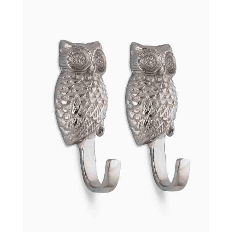 Buy Wise Owls Wall Hook - Set Of Two Hooks & Key Holders from Vaaree