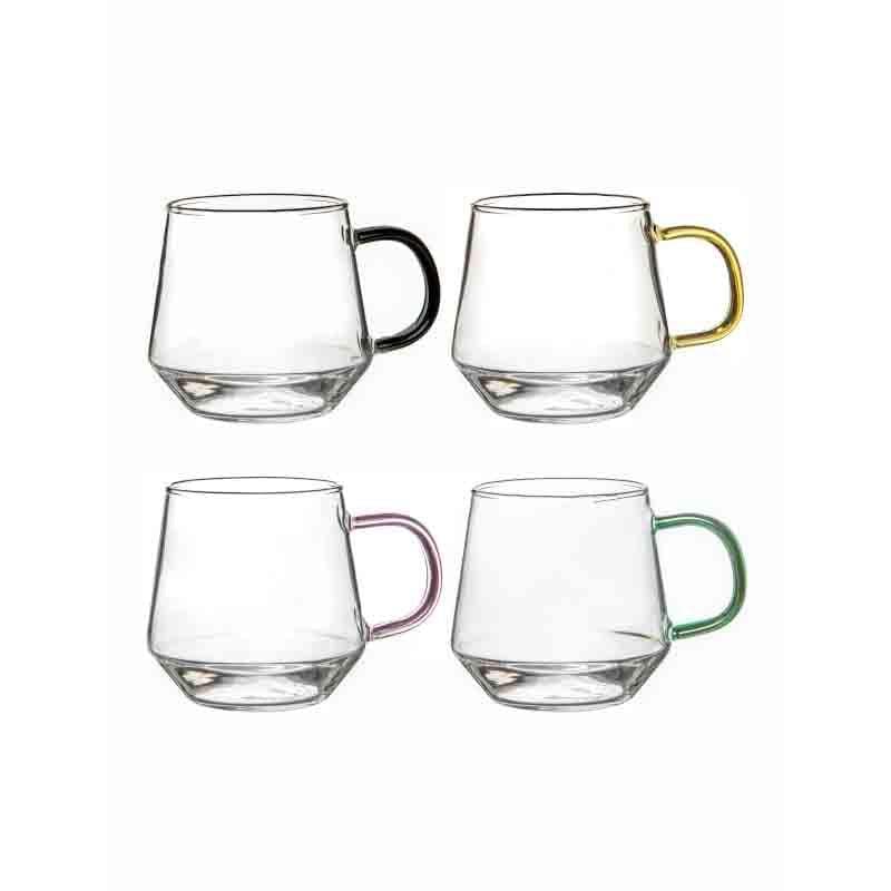 Buy Mozaa Glass Cup - Set of Four Icecream Cup from Vaaree