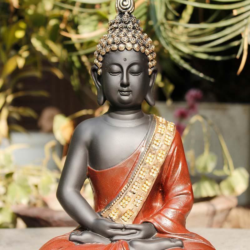 Buy Buddha In Meditation Statue- Brown Idols & Sets from Vaaree