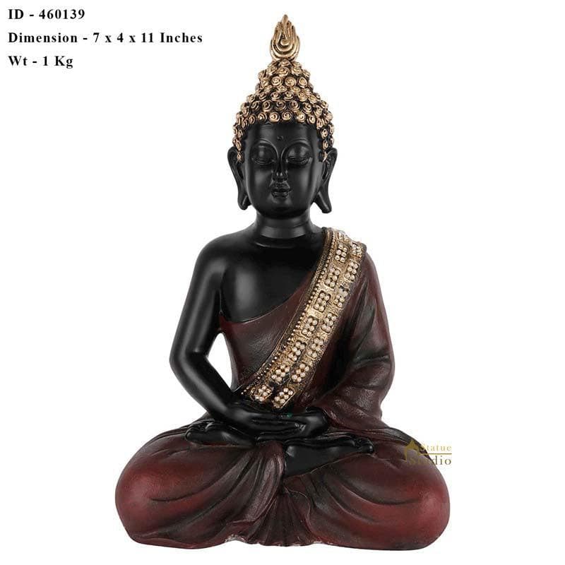 Buy Buddha In Meditation Statue- Brown Idols & Sets from Vaaree