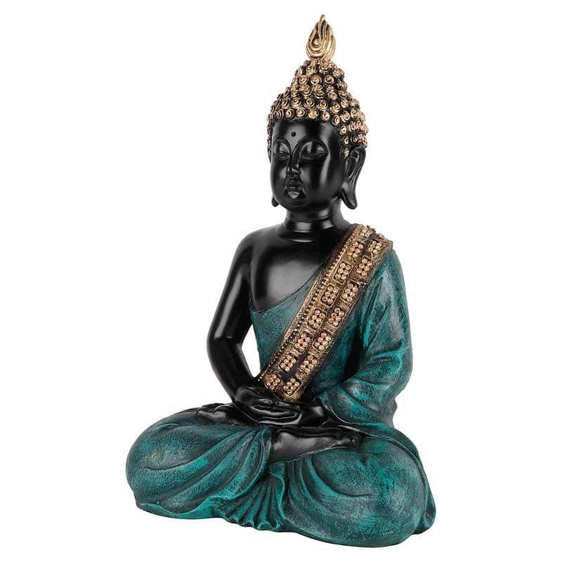 Buy Buddha In Meditation Statue- Green Idols & Sets from Vaaree