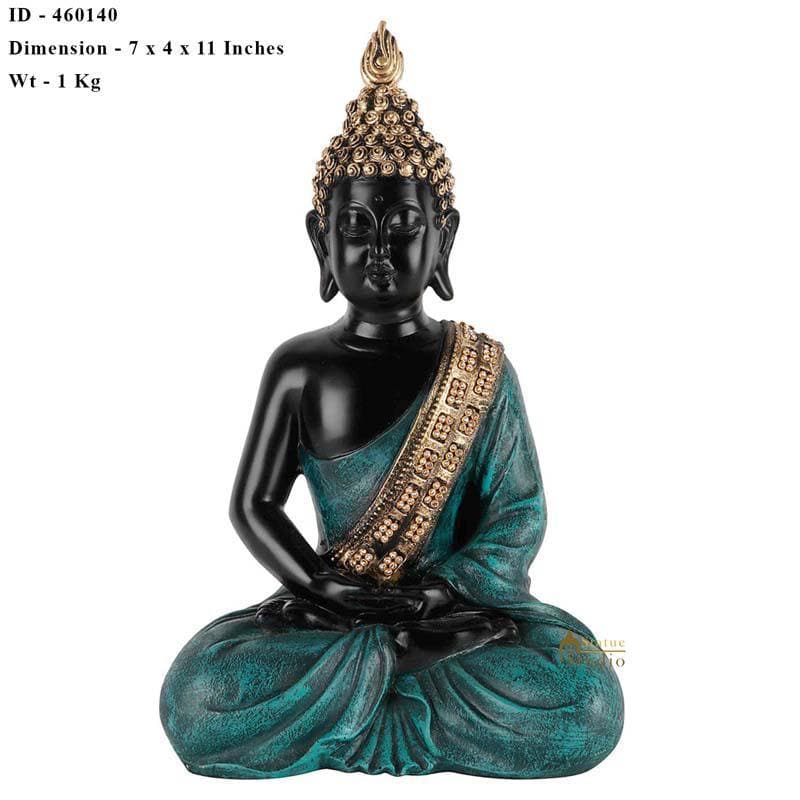 Buy Buddha In Meditation Statue- Green Idols & Sets from Vaaree