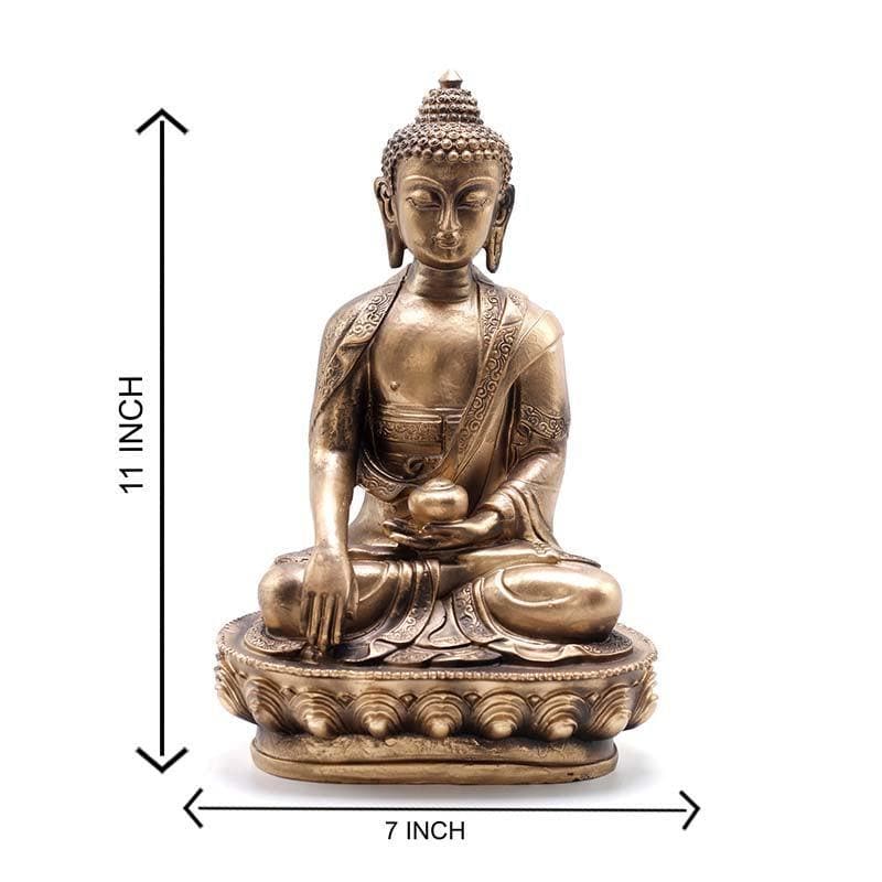 Buy Buddha In Mudra Statue- Bronze Idols & Sets from Vaaree