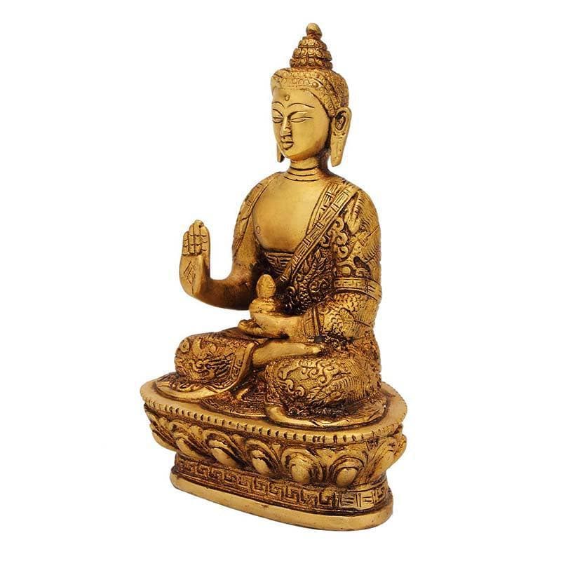 Buy Buddha In Mudra Statue- Gold Idols & Sets from Vaaree