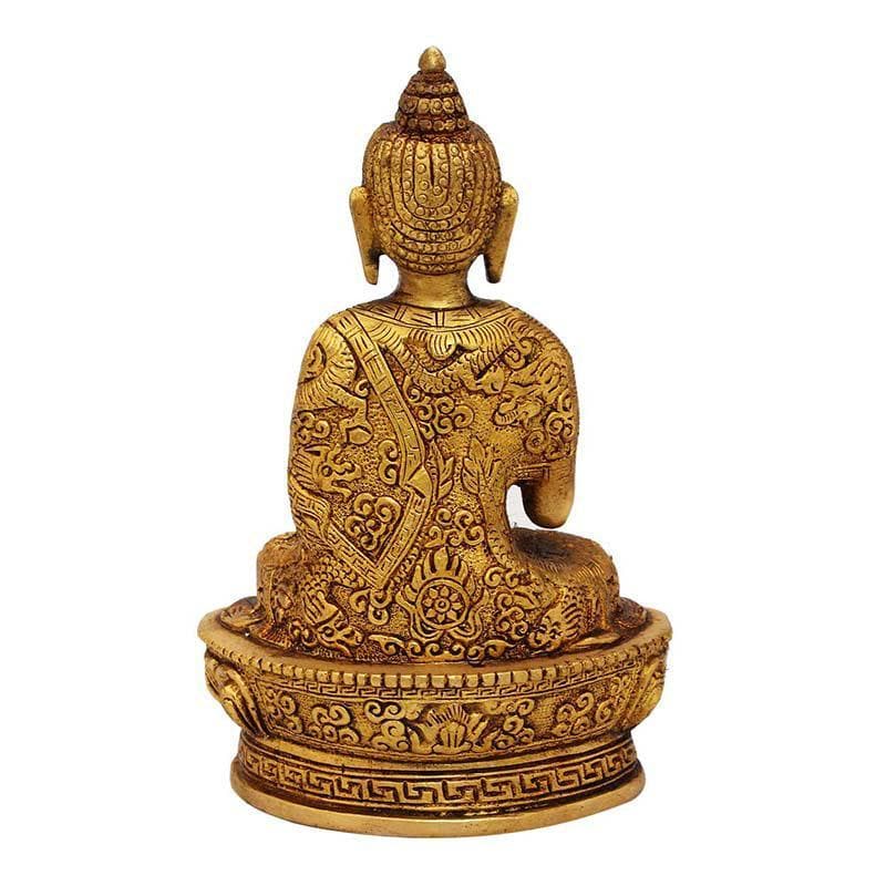 Buy Buddha In Mudra Statue- Gold Idols & Sets from Vaaree