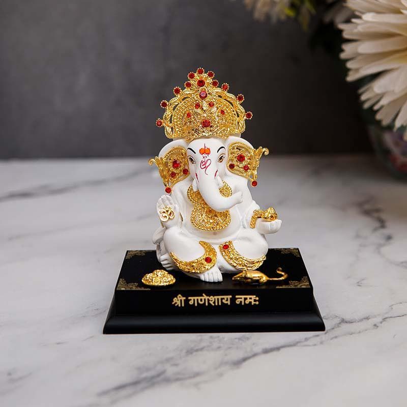 Buy Gajanan Idol- White Idols & Sets from Vaaree