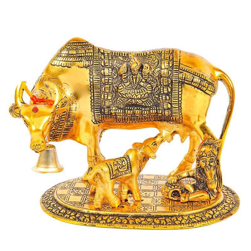 Buy Kamdhenu Idol- Gold Idols & Sets from Vaaree