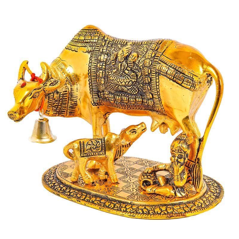 Buy Kamdhenu Idol- Gold Idols & Sets from Vaaree