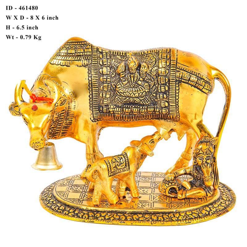 Buy Kamdhenu Idol- Gold Idols & Sets from Vaaree