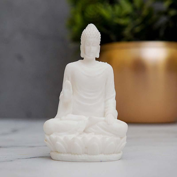 Idols & Sets - Pure White Buddha Statue