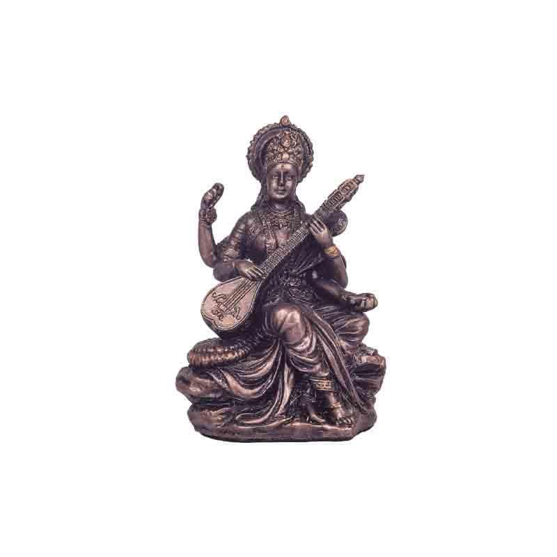 Idols & Sets - Sitar Saraswati Idol
