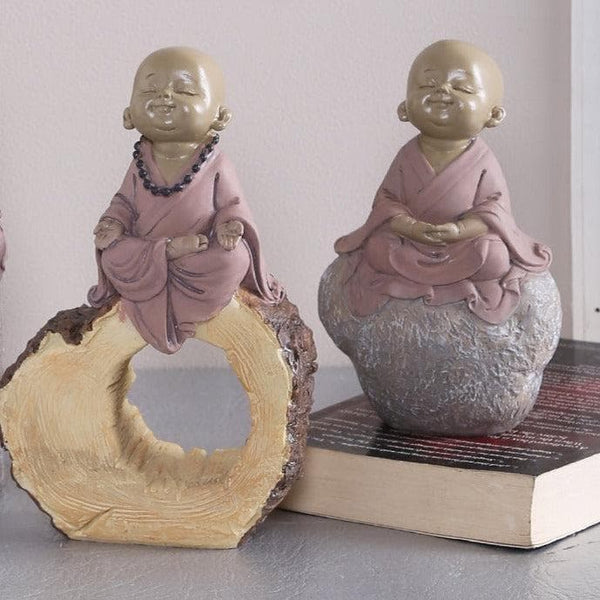 Buy Idols & Sets - Smiling Baby Buddha Figurines- Set Of Three at Vaaree online