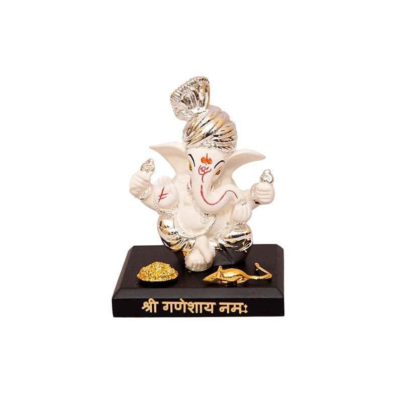 Buy Vakratunda Idol- White/Silver Idols & Sets from Vaaree