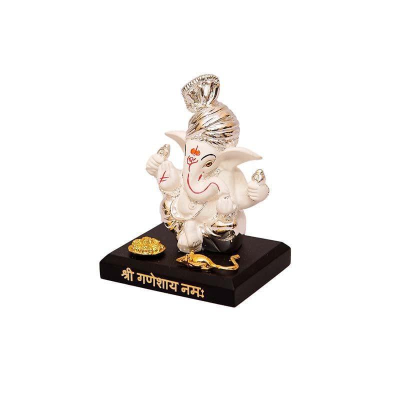 Buy Vakratunda Idol- White/Silver Idols & Sets from Vaaree