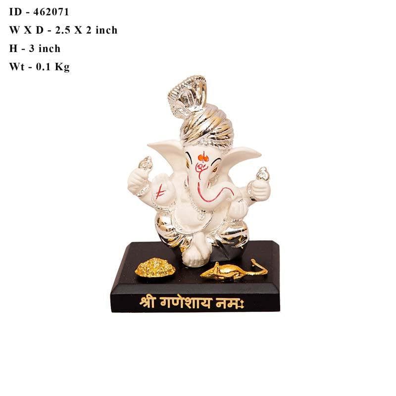 Buy Vakratunda Idol- White/Silver Idols & Sets from Vaaree