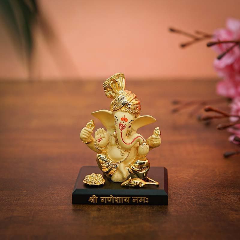 Buy Vakratunda Idol- Yellow/Gold Idols & Sets from Vaaree