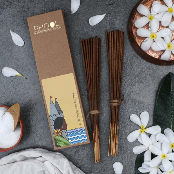 Buy Phool Natural Incense Sticks Refill pack - Nagchampa Incense Sticks & Cones from Vaaree