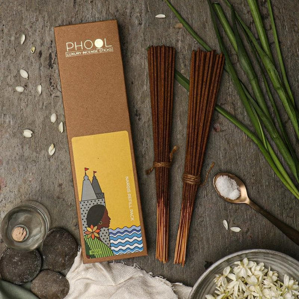 Incense Sticks & Cones - Phool Natural Incense Sticks Refill pack - Nargis