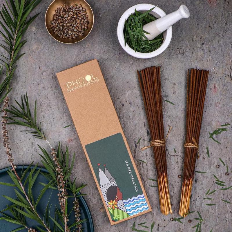 Buy Phool Natural Incense Sticks Refill pack - Tea Tree Incense Sticks & Cones from Vaaree