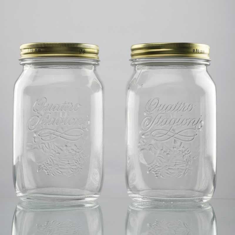 Jar - Countryside Storage Jar (1000 ml each)- Set Of Two