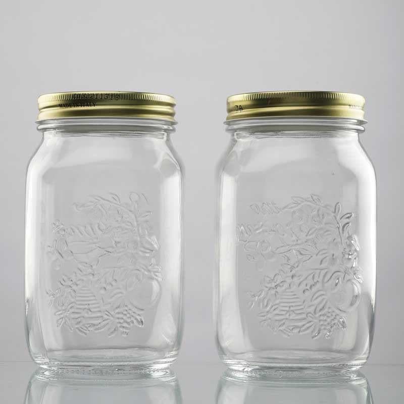 Jar - Countryside Storage Jar (1000 ml each)- Set Of Two