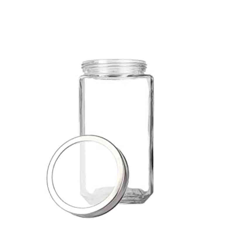 Jar - Fiona Storage Container with steel lid (2000 ML Each) - Set of Two