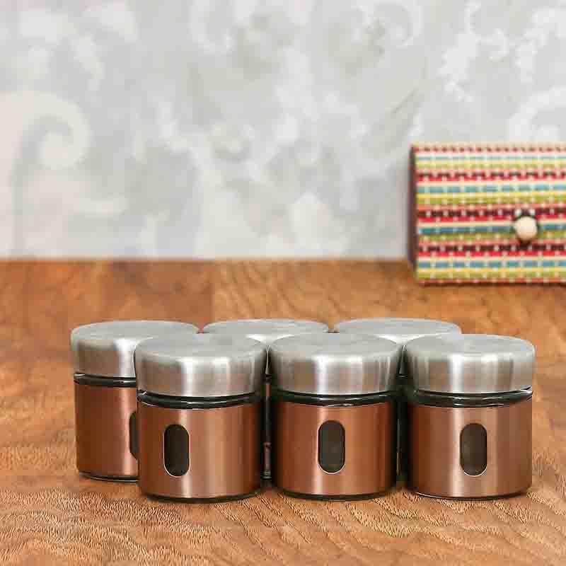 Buy Glass Storage Jars (150 ML Each)- Set Of Six Jar from Vaaree