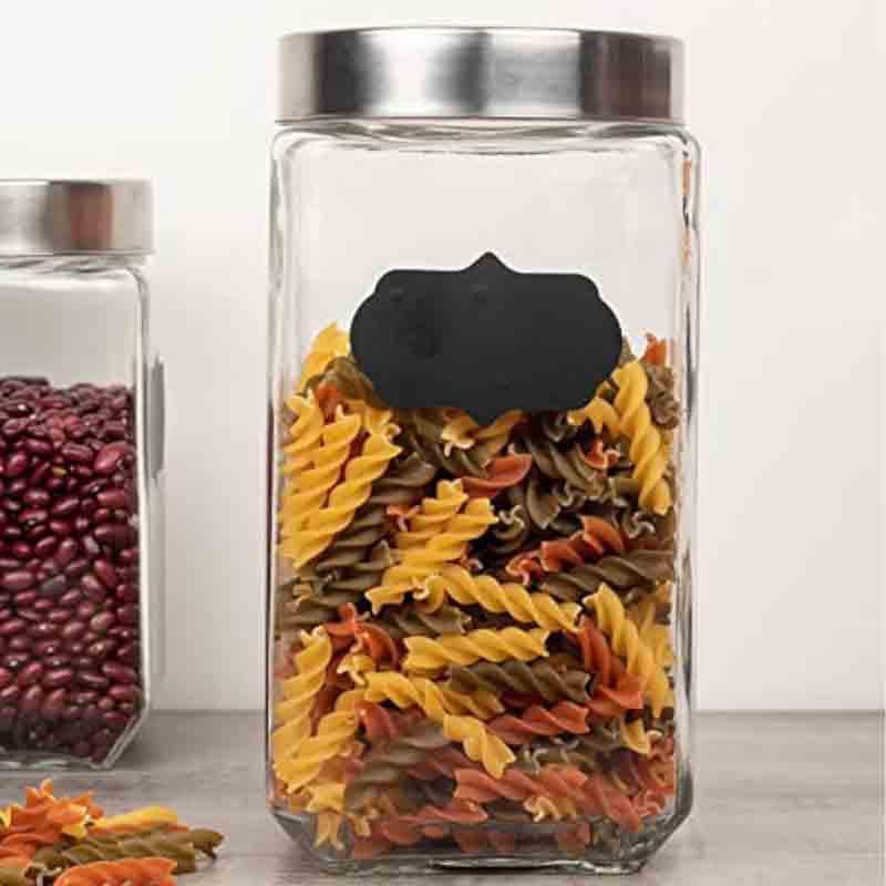 Jar - Metro Storage Jar with steel lid (1000 ML Each) - Set of Four