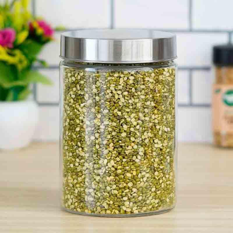 Jar - Metro Storage Jar with steel lid (1100 ML Each) - Set of Two