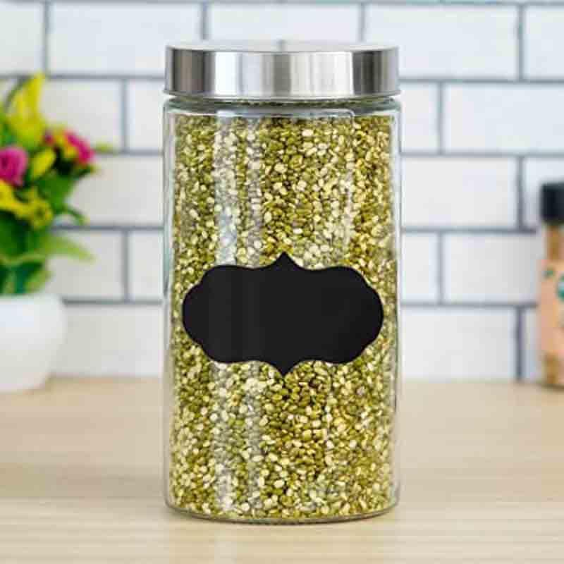 Jar - Metro Storage Jar with steel lid (1600 ML Each) - Set of Two