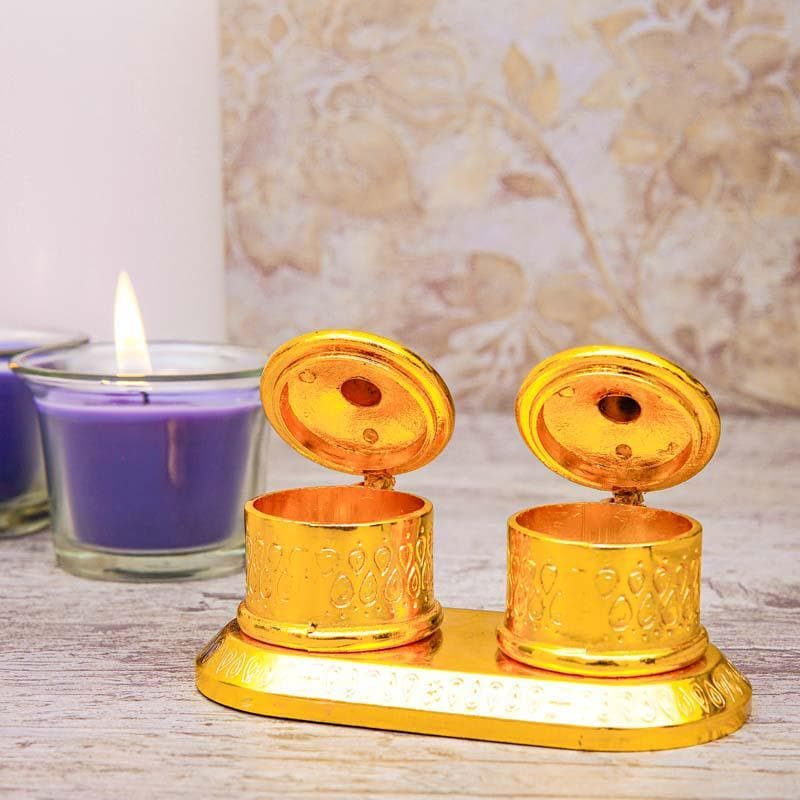 Buy Metal Jars Set Pooja Essentials from Vaaree