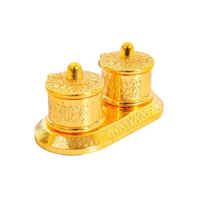 Buy Metal Jars Set Pooja Essentials from Vaaree