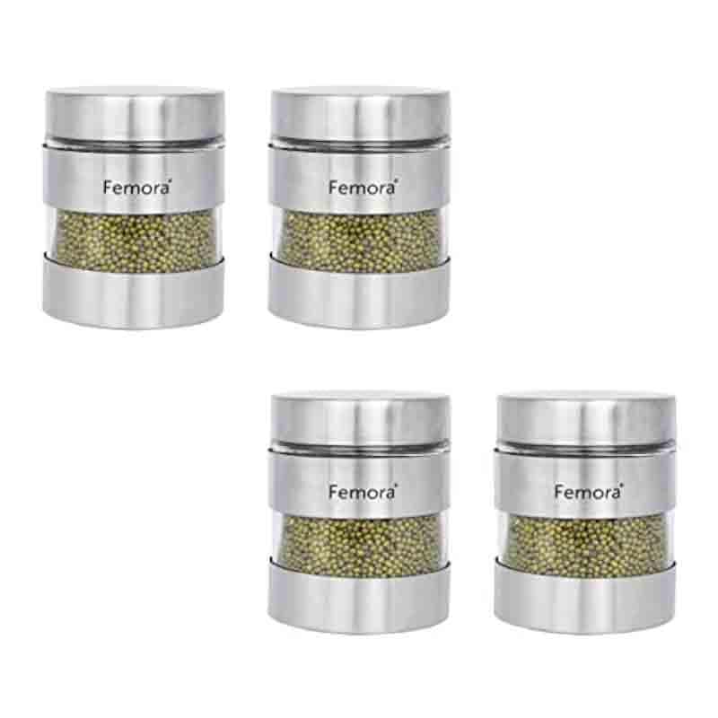 Jar - SilverPot Storage Jar (700 ML Each) - Set of Four