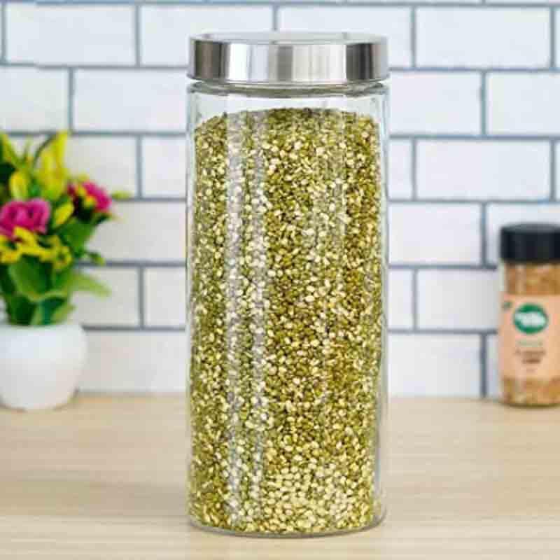 Buy Vento Storage Jar with steel lid (2200 ML Each) - Set of Six Jar from Vaaree