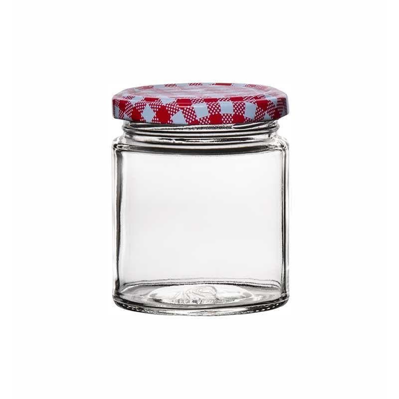 Jar - Bread Basket Storage Jar with Metal Lid (200 ml each)- Set of Six