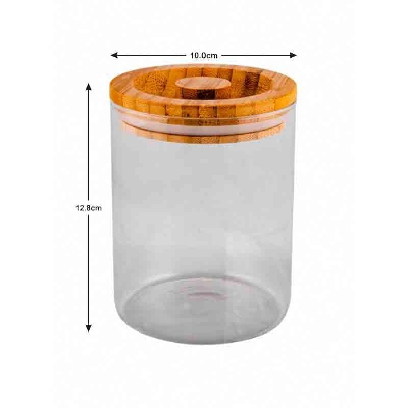 Jar - CandyMax Jar with Wooden Lid (660 ml each) - Set of Two