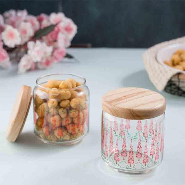 Jar - Magnate Mughal Glass Jars (500ml each)- Set Of Two