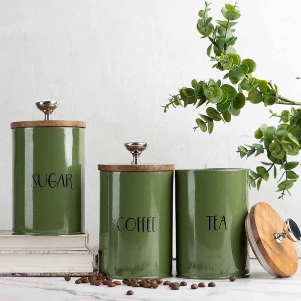 Jar - Olives Canister - Set Of Three