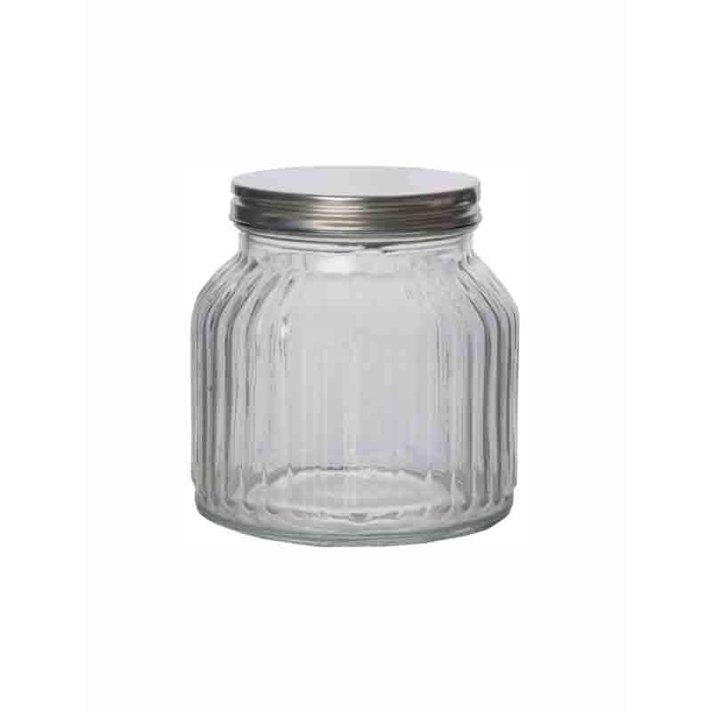 Buy Reveto Storage Jar with Metal Lid (710 ml each) - Set of Three Jar from Vaaree