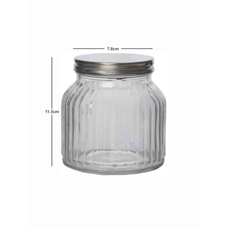 Buy Reveto Storage Jar with Metal Lid (710 ml each) - Set of Three Jar from Vaaree