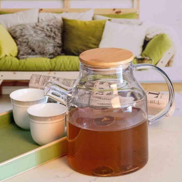 Jug - Holofy Serving Jug with Wooden Lid (Tall)