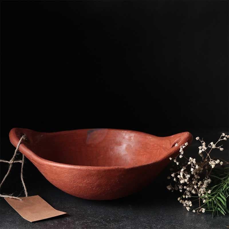 Buy Epiphany Clay Small Kadai / 10 Inches Kadhai from Vaaree