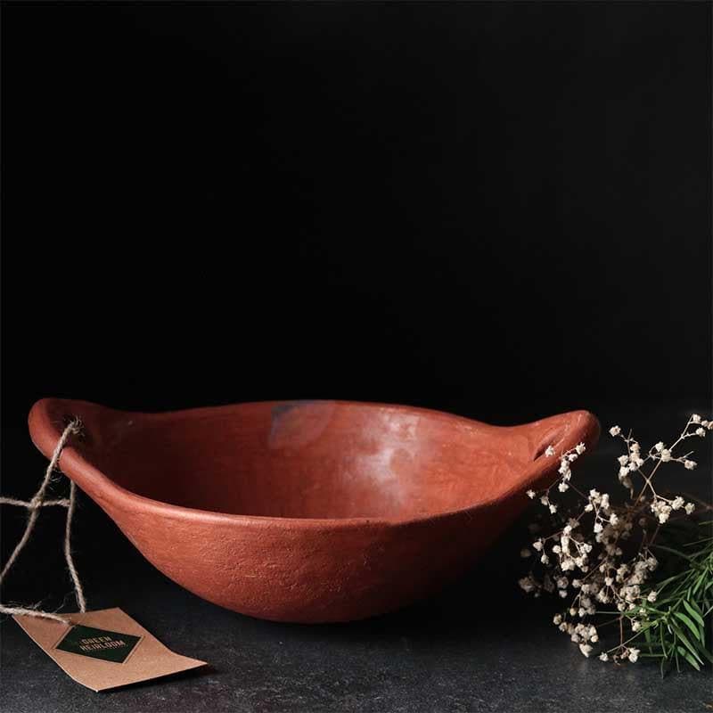 Buy Epiphany Clay Small Kadai / 10 Inches Kadhai from Vaaree