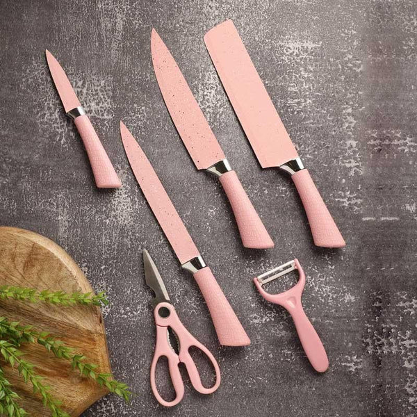 Buy Chop It Knife Set - Set Of Six Knives & Scissors from Vaaree