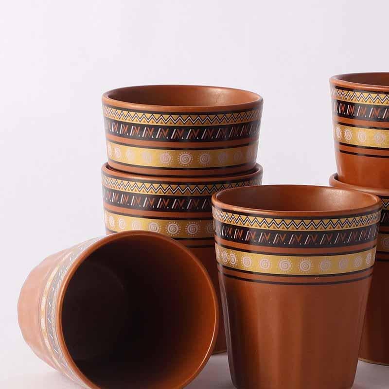 Buy Kuirky Handpainted Kullad - Set Of Six Kulhad from Vaaree