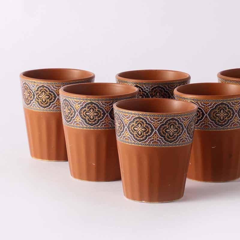 Buy Kuirky Mandana Art Kullad - Set Of Six Kulhad from Vaaree